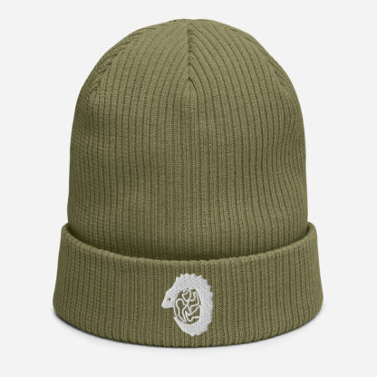 afroshop-online-ewe-symbol-anyigba sesẽ-beanie-gestickt-olive-repräsentation