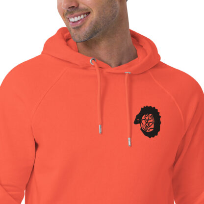 afroshop-online-ewe-symbol-anyigba sese-bio-kapuzenpullover-unisex-orange-front