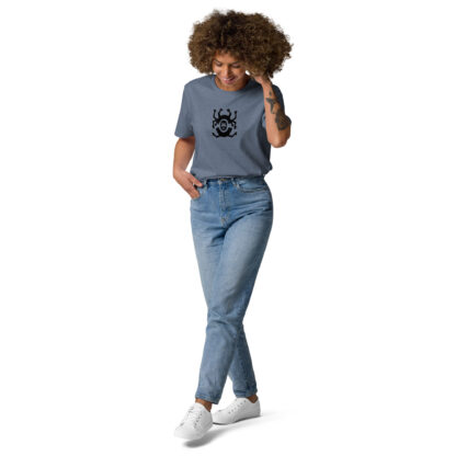 afroshop-online-ewe-symbol-dɔmenyo tae-unisex-tshirt-blau-meliert-repräsentation