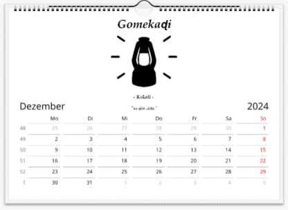 Ewe Symbole Wandkalender 2024, horizontal – Bild 5