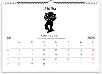 Ewe Symbole Wandkalender 2024, horizontal – Bild 8