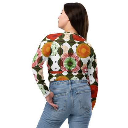 Recyceltes Langarm Crop Top Wax1 – Bild 4