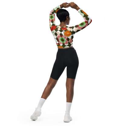Recyceltes Langarm Crop Top Wax1 – Bild 6
