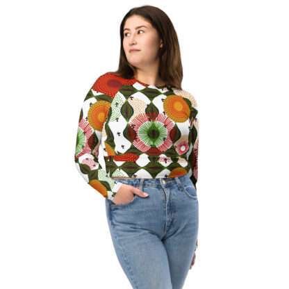 Recyceltes Langarm Crop Top Wax1 – Bild 3