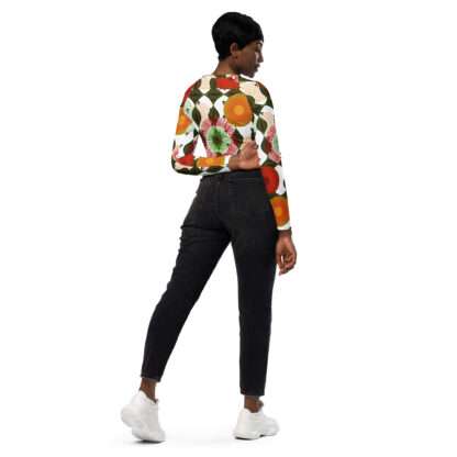Recyceltes Langarm Crop Top Wax1 – Bild 7