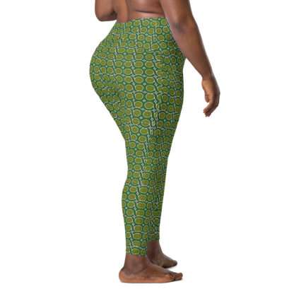 afroshop-afroonlineshop-afrostyle-afromode-afro-afrodeutsch-afrikanische Kultur-Afro Mode für alle-grüne kreise-leggings mit taschen-7