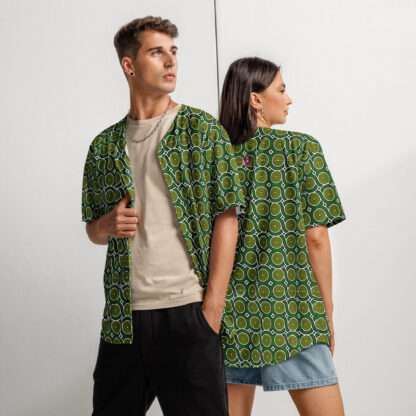 Recyceltes Baseball-Trikot - Grüne Kreise – Bild 3