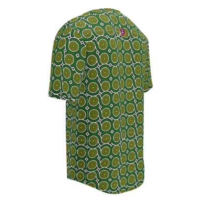 Recyceltes Baseball-Trikot - Grüne Kreise