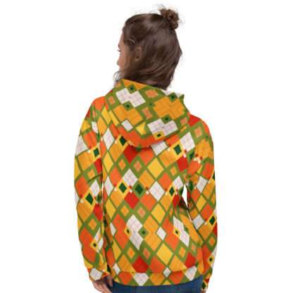 Unisex-Kapuzenpullover - Afroargyle 1 – Bild 4