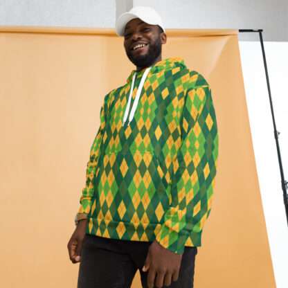 Unisex-Kapuzenpullover - Afroargyle 2 – Bild 4