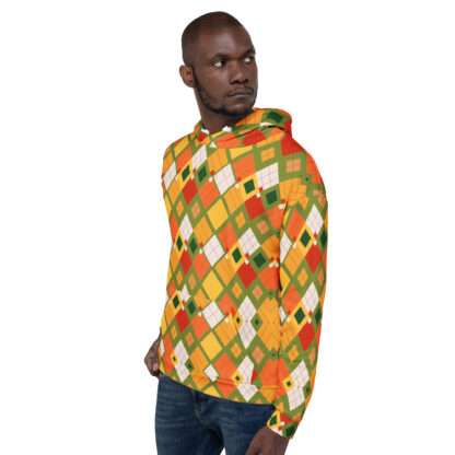 Unisex-Kapuzenpullover - Afroargyle 1 – Bild 2