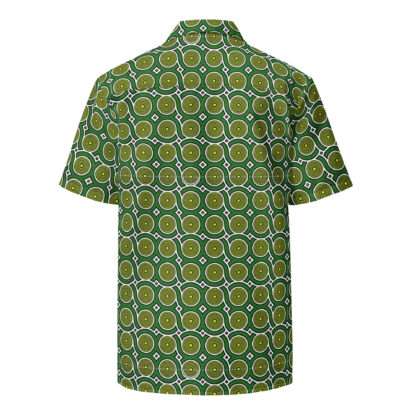 Unisex Hemd mit Knöpfen - Grüne Kreise – Bild 2