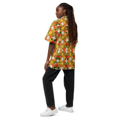 Unisex Hemd mit Knöpfen - Afroargyle 1 – Bild 4