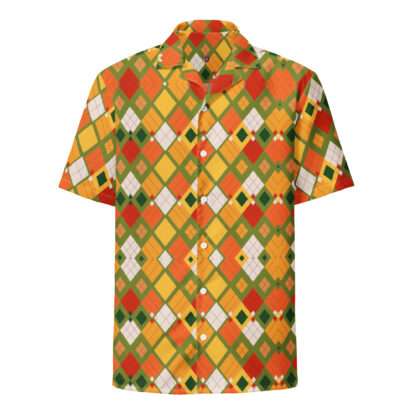 Unisex Hemd mit Knöpfen - Afroargyle 1 – Bild 3