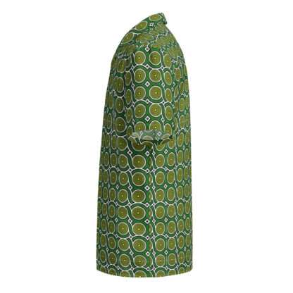 Unisex Hemd mit Knöpfen - Grüne Kreise – Bild 3