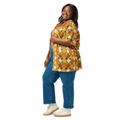 Unisex Hemd mit Knöpfen - Afroargyle 1 – Bild 2