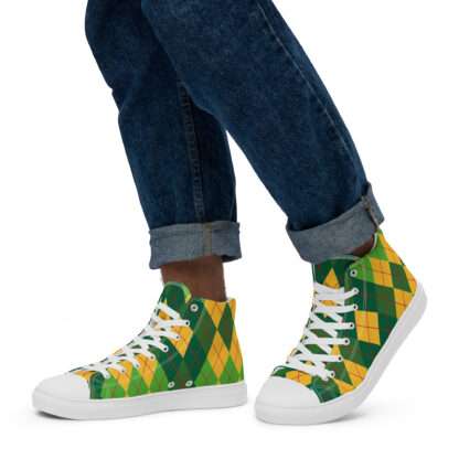 High-Top Leinenschuhe für Herren - Afroargyle 2 – Bild 5