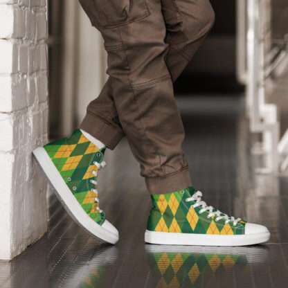High-Top Leinenschuhe für Herren - Afroargyle 2 – Bild 3