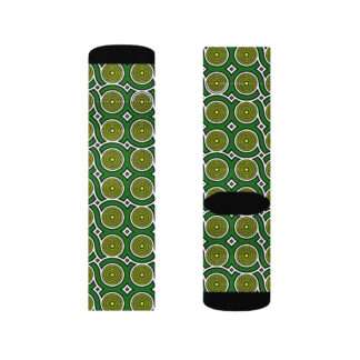 Crew Socken - Grüne Kreise