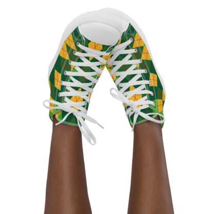 High-Top Leinenschuhe für Damen - Afroargyle 2 – Bild 7