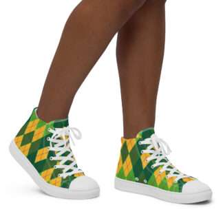 High-Top Leinenschuhe für Damen - Afroargyle 2