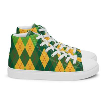 High-Top Leinenschuhe für Damen - Afroargyle 2 – Bild 5