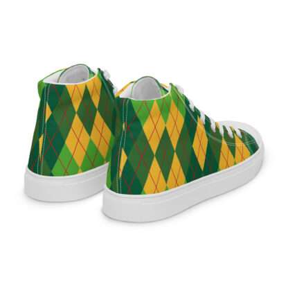 High-Top Leinenschuhe für Damen - Afroargyle 2 – Bild 4