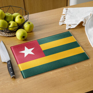 Schneidebrett aus Glas Togo Flagge