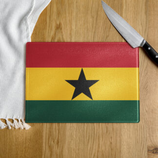 Schneidebrett aus Glas Ghana