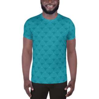 Sport-T-Shirt für Herren Türkis
