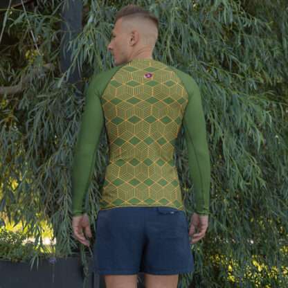 Herren-Rash-Guard langarm Grün – Bild 4
