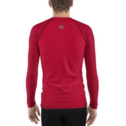 Herren-Rash-Guard langarm Rot – Bild 3