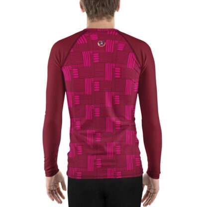 Herren-Rash-Guard langarm Burgund – Bild 8