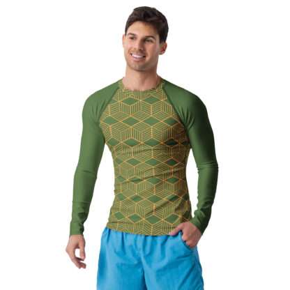 Herren-Rash-Guard langarm Grün – Bild 2