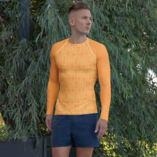 Herren-Rash-Guard langarm Gelb