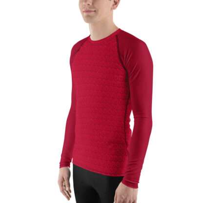 Herren-Rash-Guard langarm Rot – Bild 4