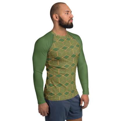 Herren-Rash-Guard langarm Grün – Bild 5