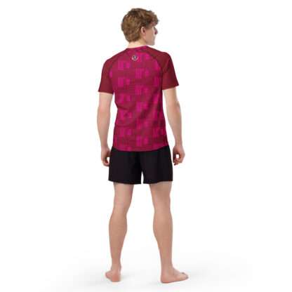 Herren-Rashguard Burgund – Bild 3