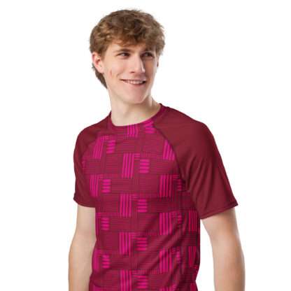 Herren-Rashguard Burgund – Bild 4