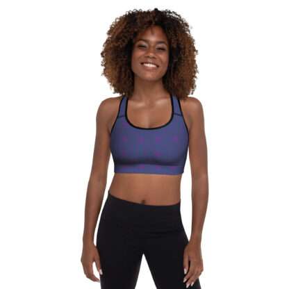 Gepolsterter Sport-BH Indigo – Bild 7