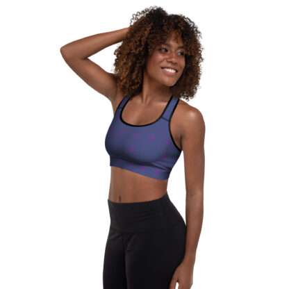 Gepolsterter Sport-BH Indigo – Bild 8