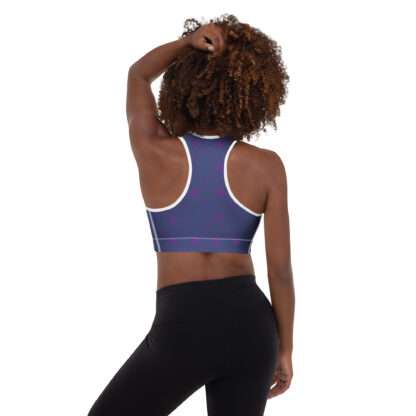Gepolsterter Sport-BH Indigo – Bild 13