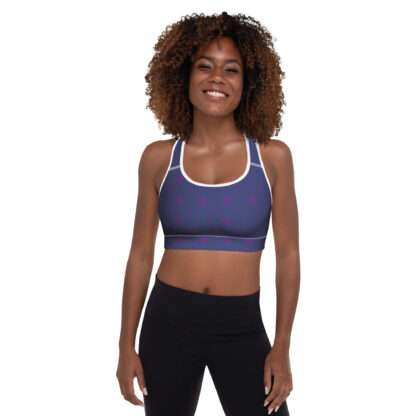 Gepolsterter Sport-BH Indigo – Bild 10