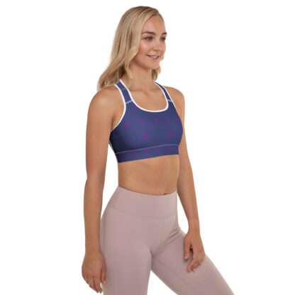 Gepolsterter Sport-BH Indigo – Bild 6