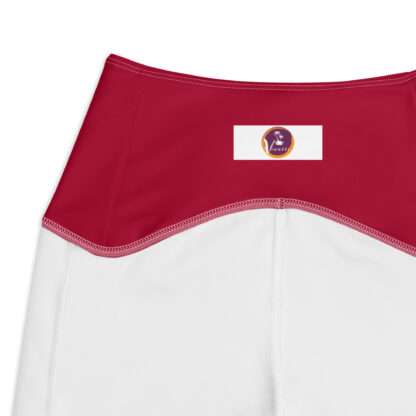 V-Bund-Leggings mit Taschen Rot – Bild 8