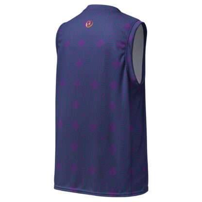 Recyceltes Unisex-Basketballtrikot Indigo – Bild 7