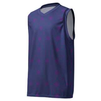 Recyceltes Unisex-Basketballtrikot Indigo