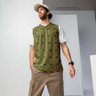 Recyceltes Unisex-Basketballtrikot Grün