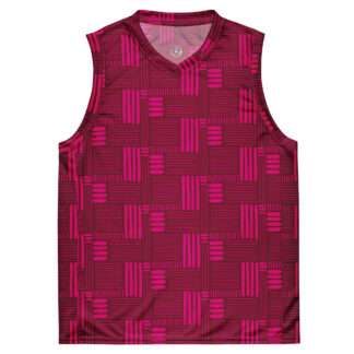 Recyceltes Unisex-Basketballtrikot Burgund