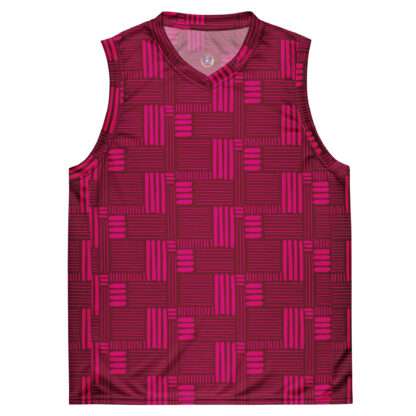 Recyceltes Unisex-Basketballtrikot Burgund